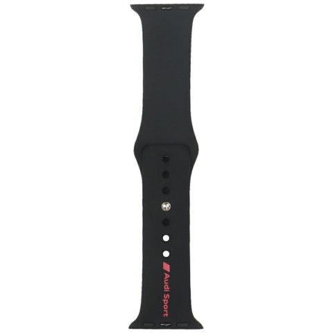 Pasek Audi Sport Red Logo Silicone Watch Strap do Apple Watch 40/41/42mm czarny