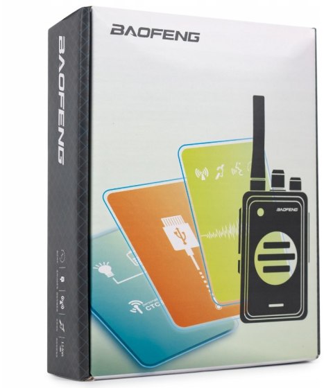 Krótkofalówka Baofeng BF-T25E czarna, 2 sztuki