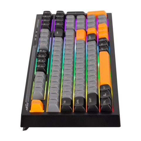 Marvo K638B, klawiatura US, do gry, przewodowa (USB), czarna, podświetlenie