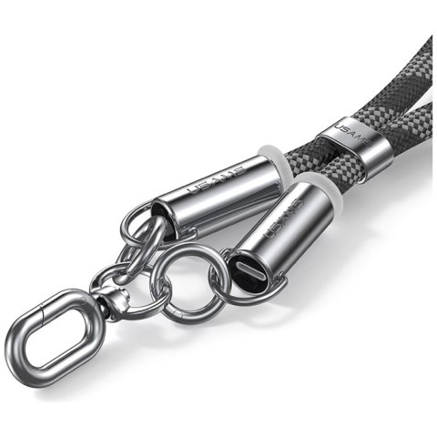 Smycz do telefonu z kablem do ładowania Usams SJ745 60W USB-C do USB-C 1.2m czarny