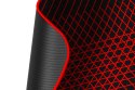 Dla gracza, mata pod fotel, Defender, CYBE, 1220 x 1020 x 4 mm, czarno-czerwona, antypoślizgowa