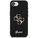 Etui Guess Fixed Glitter Big 4G do iPhone 16e czarny