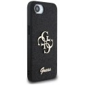 Etui Guess Fixed Glitter Big 4G do iPhone 16e czarny
