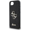 Etui Guess Fixed Glitter Big 4G do iPhone 16e czarny