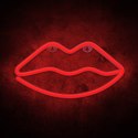 Neon LED Light LIPS red Bat + USB FLNE08 Forever Light