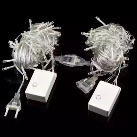Lampki choinkowe LED - 10m/100 lampek ciepłe białe/warm white EHD-LS03