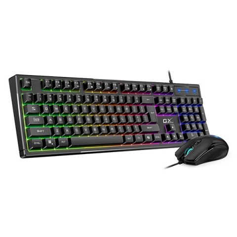 Genius GX GAMING Scorpion KM-GX6, Zestaw klawiatur CZ/SK, do gry, przewodowa (USB), czarna