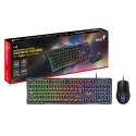 Genius GX GAMING Scorpion KM-GX6, Zestaw klawiatur CZ/SK, do gry, przewodowa (USB), czarna