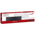 Genius SlimStar 126 COPILOT, klawiatura CZ/SK, klasyczna, przewodowa (USB), biała
