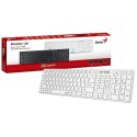 Genius SlimStar 126 COPILOT, klawiatura CZ/SK, klasyczna, przewodowa (USB), biała