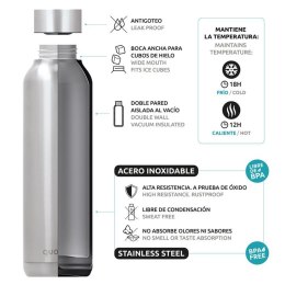 Quokka Solid - Butelka termiczna ze stali nierdzewnej 510 ml (Cool Gray)(Powder Coating)