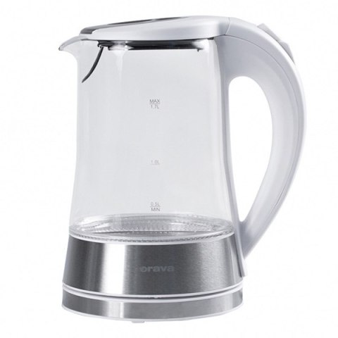 Szklany czajnik elektryczny VK-4017 W, 2200W, biała, Orava
