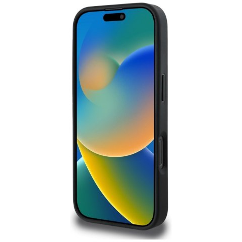 Etui Guess 4G Circle Classic Logo MagSafe do iPhone 16 Pro czarny