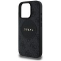 Etui Guess 4G Circle Classic Logo MagSafe do iPhone 16 Pro czarny