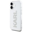 Etui Karl Lagerfeld IML Rhinestones Logo do iPhone 16 przezroczysty