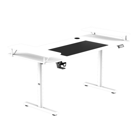 Biurko, elektycznie regulowany, 160X70 cm, 72-117 cm, HIGHLANDER XXL WHITE, biały, ULTRADESK