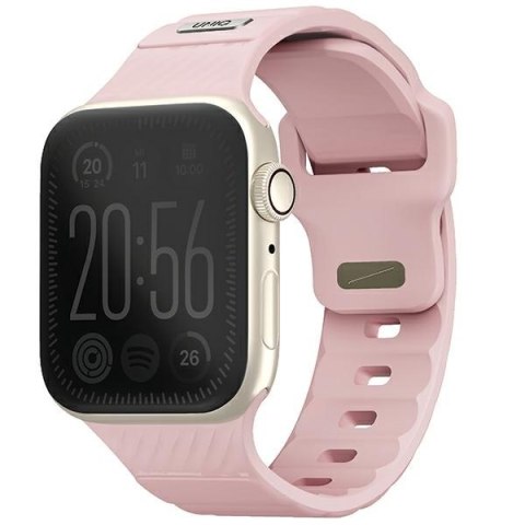 UNIQ pasek Stride Apple Watch Series1/2/3/4/5/6/7/8/9/SE/SE2 38/40/41mm FKM Rubber Strap różowy/pale pink