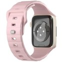 UNIQ pasek Stride Apple Watch Series1/2/3/4/5/6/7/8/9/SE/SE2 38/40/41mm FKM Rubber Strap różowy/pale pink