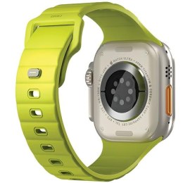 UNIQ pasek Stride Apple Watch Series1/2/3/4/5/6/7/8/9/SE/SE2/Ultra/Ultra 2 42/44/45/49mm FKM Rubber Strap limonkowy/lime green