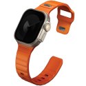 UNIQ pasek Stride Apple Watch Series1/2/3/4/5/6/7/8/9/SE/SE2/Ultra/Ultra 2 42/44/45/49mm FKM Rubber Strap pomarańczowy/volt oran