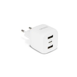Ładowarka sieciowa GaN Dicota 2x USB-A 1x USB-C 32W biała