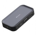 Bezprzewodowy adapter USB-C z koncentratorem WDA01 Share My Screen 1080p 32146, czarny, długość przewodu 15cm, Verbatim
