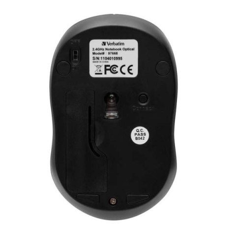 Mysz bezprzewodowa, Verbatim Go Nano 49044, niebieska, optyczna, 1600DPI