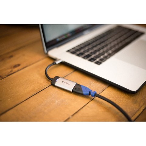 USB (3.1) hub 1-port, 49143, szara, długość przewodu 10cm, Verbatim, 1x HDMI