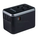 Verbatim, Adapter podróżny World-to-World Verbatim UTA-04 USB-A, USB-C, czarny, 61 W