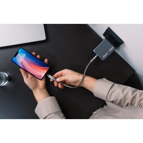Verbatim, Ładowarka GaN USB 3.0, USB C, szara, 100 W, wymienne końcówki C,G,A