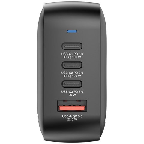 Verbatim, Ładowarka GaN USB 3.0, USB C, szara, 100 W, wymienne końcówki C,G,A