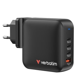 Verbatim, Ładowarka GaN USB 3.0, USB C, szara, 165 W, wymienne końcówki C,G,A