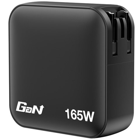 Verbatim, Ładowarka GaN USB 3.0, USB C, szara, 165 W, wymienne końcówki C,G,A