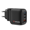 Verbatim, Ładowarka GaN USB 3.0, USB C, szara, 70W, wymienne końcówki C,G,A