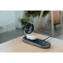 Verbatim, Ładowarka bezprzewodowa 3 w 1, na dwa iPhone,y i Apple Watch, czarna, 9V, 35W, Certifikat MFi i Qi