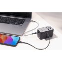 Verbatim, Uniwersalny adapter podróżny CNT-02 GaN III 3x USB-C PD QC 4+, 1x USB-C kabel, 1x USB-A QC, czarny, 85W