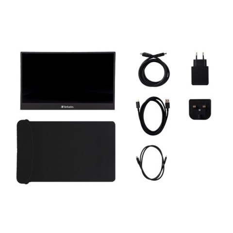Verbatim monitor przenośny, PM-14, 14", Full HD (1920x1080), 60Hz, czarny