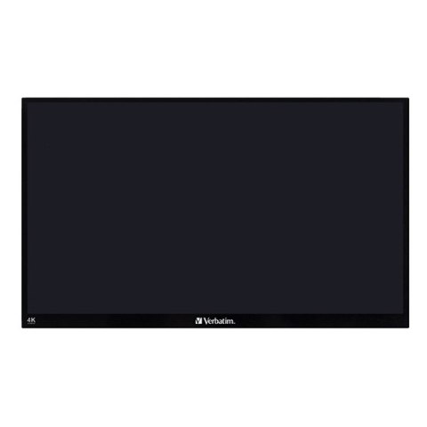 Verbatim monitor przenośny dotykowy, PMT-15-4K, 15.6", Ultra HD 4K (3840x2160), 60Hz, czarny
