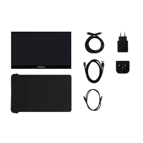 Verbatim monitor przenośny dotykowy, PMT-17, 17.3", Full HD (1920x1080), 60Hz, czarny