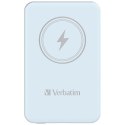 Verbatim, powerbank z ładowaniem bezprzewodowym, 5V, ładowanie telefonu, 32242, 5 000mAh, Mocowanie magnetyczne, niebieska
