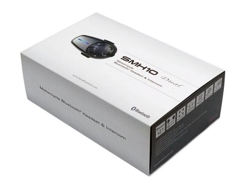 Interkom Motocyklowy Sena SMH10D-10 Bluetooth 3.0 900M z mikrofonem na pałąku, zestaw na 2 kaski