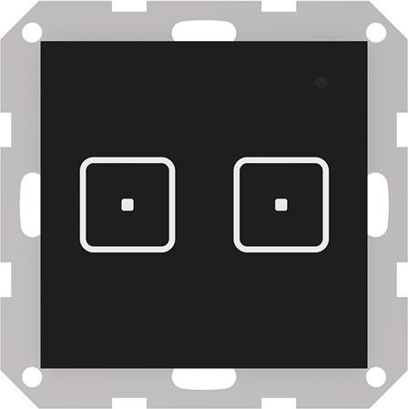 Bezprzewodowy włącznik dwupolowy czarny FS-02 Tech Sterowniki