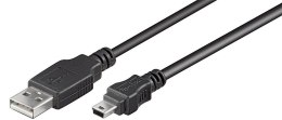 Goobay | Kabel USB | Męski | 4-pinowy USB Typ A | Męski | Czarny | Mini-USB Typ B | 3 m