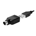 Logilink | Elastyczna wodoodporna klawiatura USB + PS/2 | ID0019A | Elastyczna klawiatura | Przewodowa | DE | Czarny