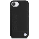 Etui BMW Leather Hot Stamp do iPhone 16e czarny