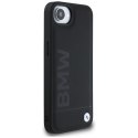 Etui BMW Leather Hot Stamp do iPhone 16e czarny