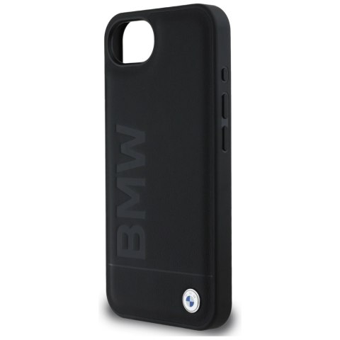 Etui BMW Leather Hot Stamp do iPhone 16e czarny