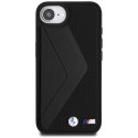 Etui BMW Oversized Stripes MagSafe do iPhone 16e czarny
