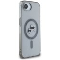 Etui Karl Lagerfeld IML Metal Karl & Choupette Heads MagSafe do iPhone 16e czarny