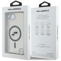 Etui Karl Lagerfeld IML Metal Karl & Choupette Heads MagSafe do iPhone 16e czarny